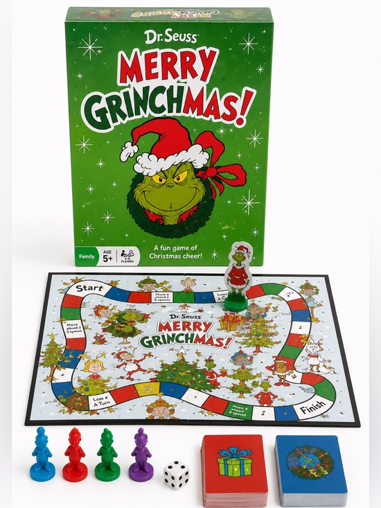 Dr. Seuss Other - Dr. Seuss Merry Grinchmas! Family Board Game Ages 5+ Christmas Game